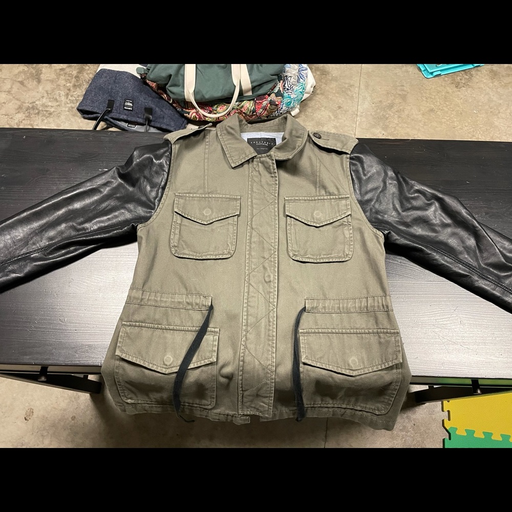 Sanctuary Clothing Mixed Material Jacket